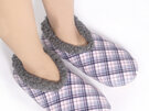 SnuggUps Women's Slippers Print Pastel Plaid Medium