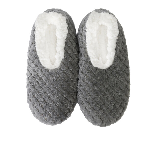 SnuggUps Women's Slippers Soft Petals Grey Large