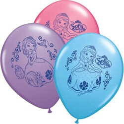 Sofia The First - pack of 6 Latex balloons 12"