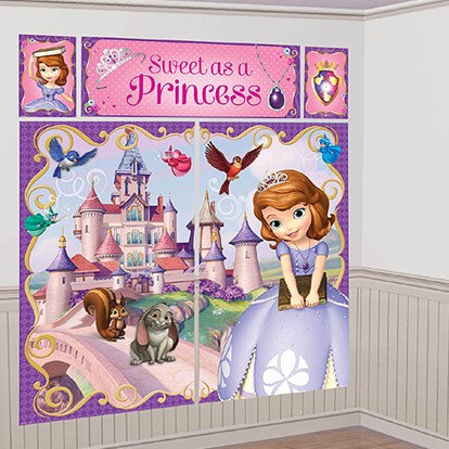 Sofia The First Scene Setter Wall Decorating Kit 5 piece