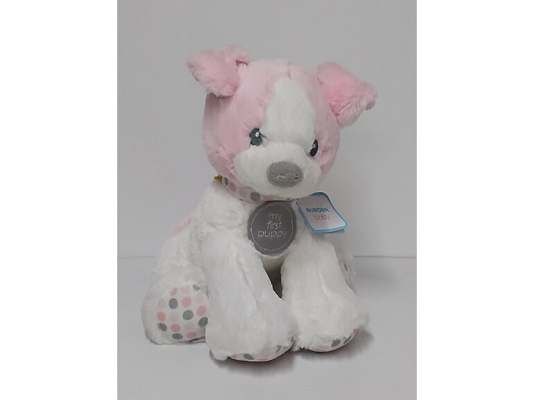 #softtoy#cuddly#lovetohold#aurora#myfirstpuppy#pink