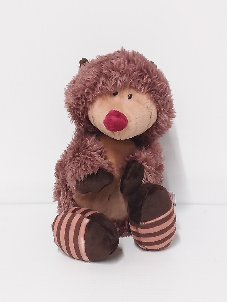 #softtoy#cuddly#lovetohold#hedgehog#rollable#brown