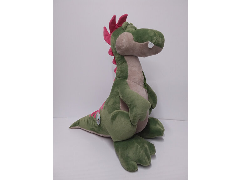 #softtoy#cuddly#lovetohold#nici#dragon#pinkspine#green