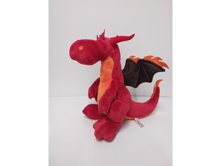 #softtoy#cuddly#lovetohold#nici#dragon#redbody#brownwings#demon