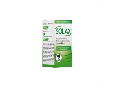 SOLAX Constipation 50mg+8mg Tabs 90s