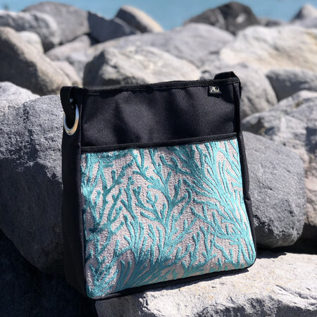 Sole Crossbody/Shoulder bag - seaweed