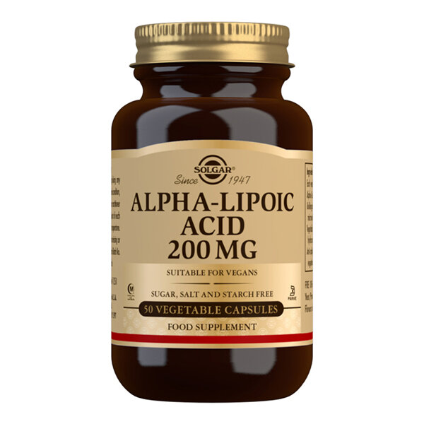 SOLGAR Alpha Lipoic Acid 200mg 50 Capsules