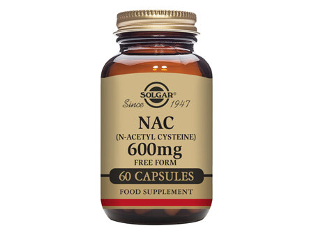 Solgar® NAC (N-Acetyl-L-Cysteine) 600 mg Vegetable Capsules 60 caps