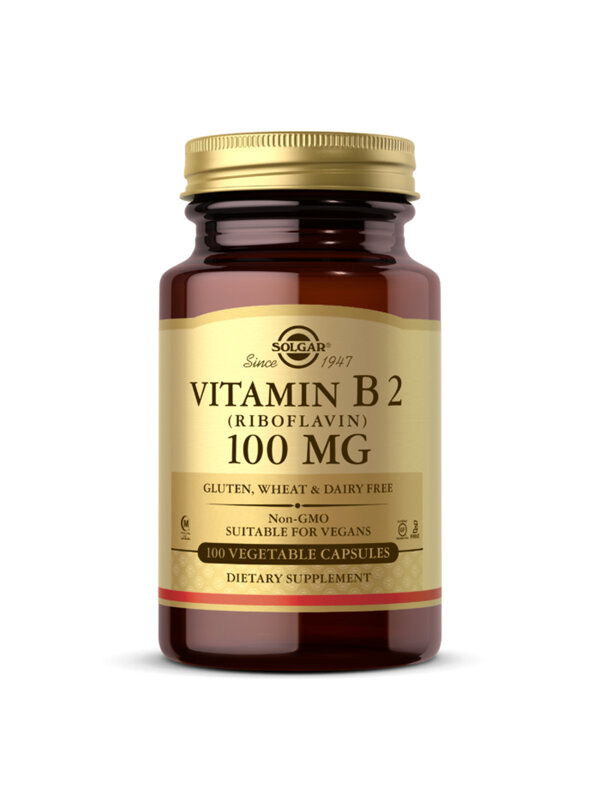 SOLGAR Vitamin B2 100mg 100 Capsules