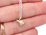 solid 9ct 9k gold bee necklace pendant silver lilygriffin jewelry handmade nz