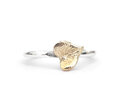 Solid 9k gold sweetheart heart sterling silver adjustable ring lilygriffin nz
