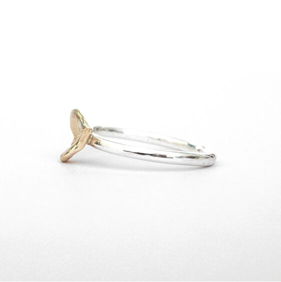 Solid 9k gold sweetheart heart sterling silver adjustable ring lily griffin nz