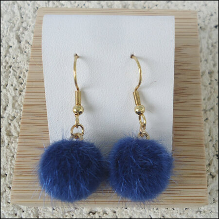 Solid Earrings - Blue