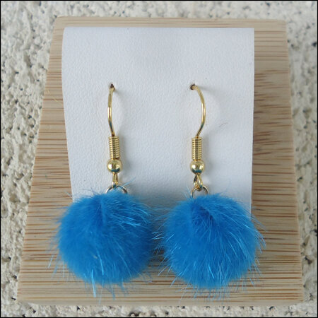 Solid Earrings - Bright Blue
