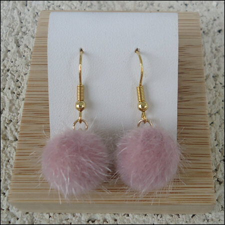 Solid Earrings - Light Pink