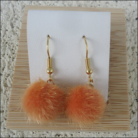 Solid Earrings - Orange