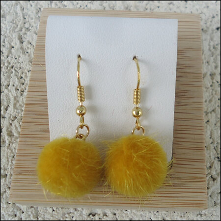 Solid Earrings - Yellow