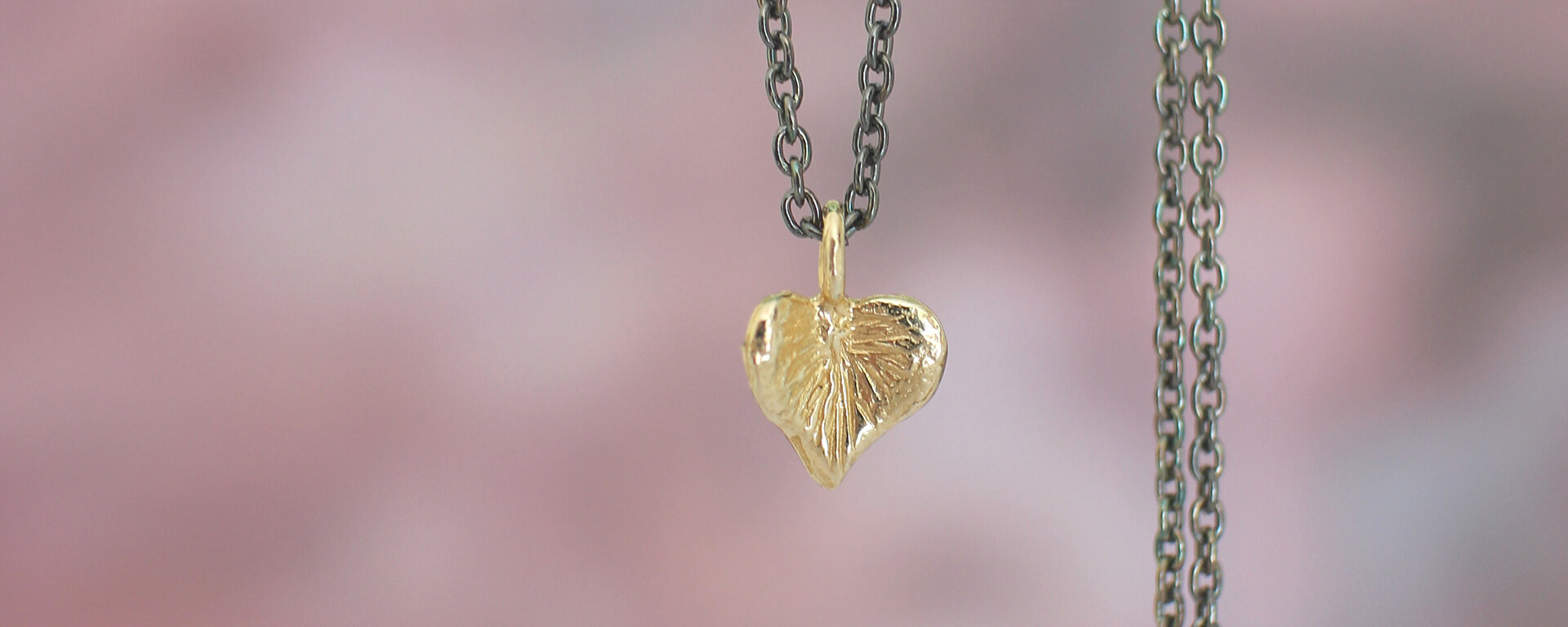 solid gold hearts flowers leaves kowhai kauri flutter lilygriffin nz jeweller