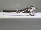 Solitaire and White Gold Ring