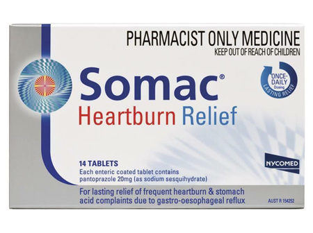 Somac Heartburn Relief 14 Tablets 