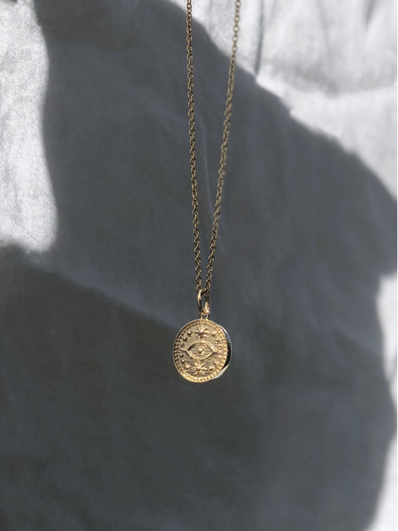 Some 18K Gold Necklace - All Seeing Eye