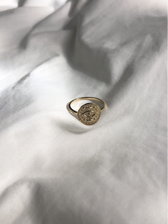 Some 18K Gold Ring - Egyptian Eye