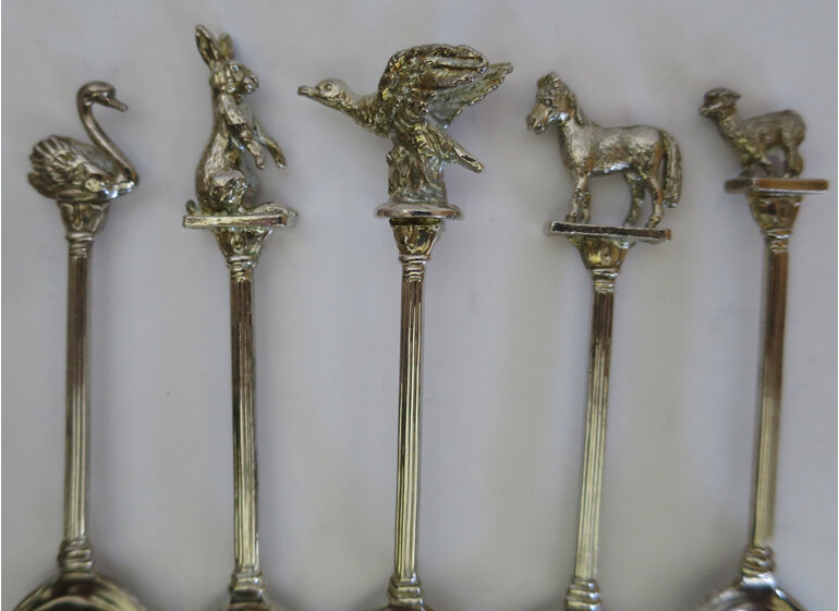 Souvenir spoons animals