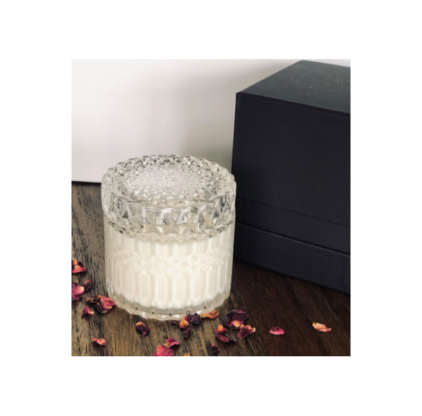 SOY CANDLES - VINTAGE GLASS  200ml- champagne&strawberry