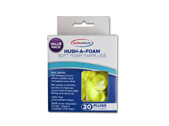 SP Ear Plugs Hush-A-Foam Soft 10pr