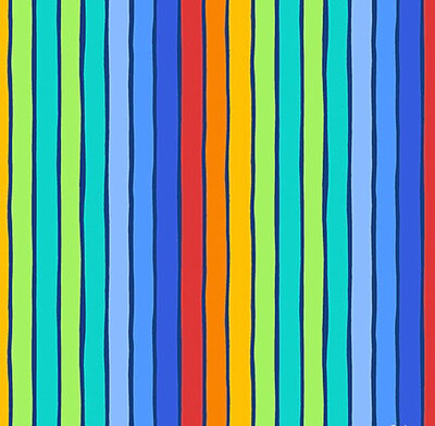 Spaced Out - Rainbow Stripe Blue