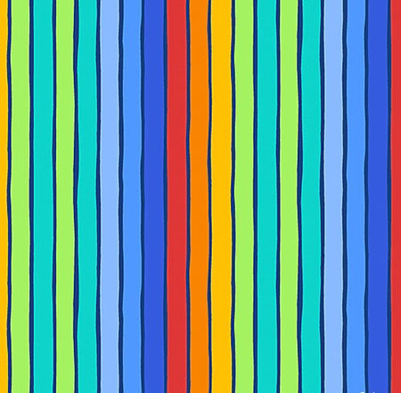 Spaced Out - Rainbow Stripe Blue