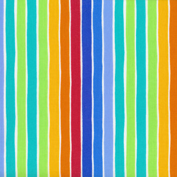 Spaced Out - Rainbow Stripe White
