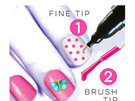 Spa*rkle Dual Tip Nail Pen Kit Pink