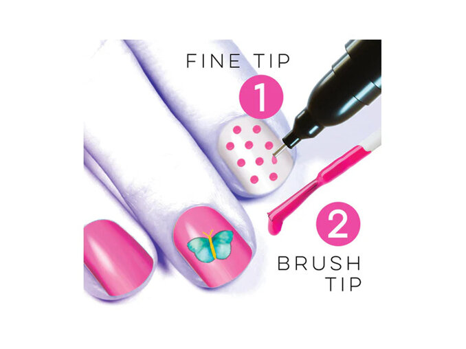 Spa*rkle Dual Tip Nail Pen Kit Pink