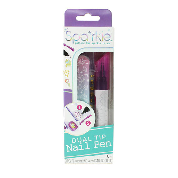 Spa*rkle Dual Tip Nail Pen Kit Purple