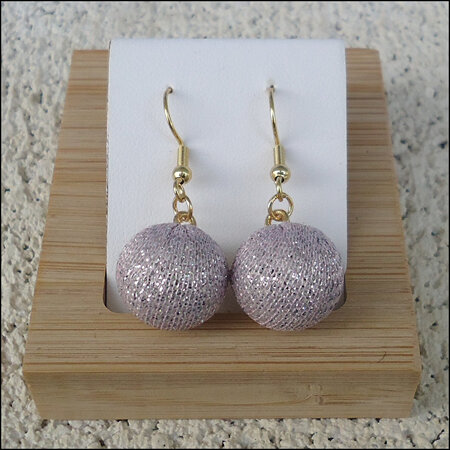 Sparkle Earrings - Light Pink