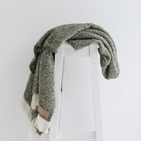 SPECIAL - Wool Throw - Green