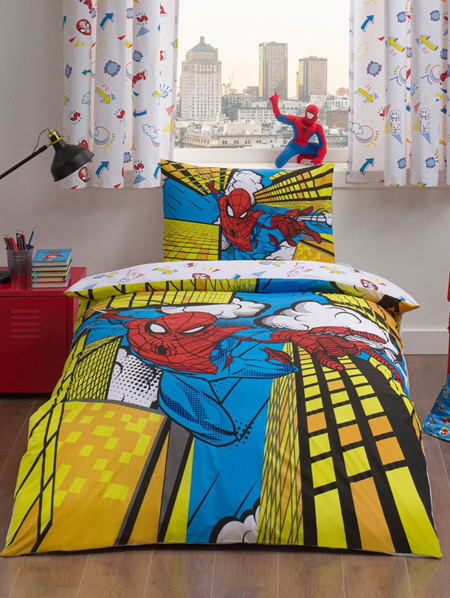 Spiderman 100% Cotton Single Duvet Cover Set