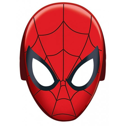 Spiderman masks cardboard x8