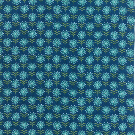 Spiral Floral - Prussian Blue - 17963-13