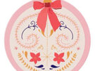 Splosh Christmas Ceramic & Cork Coaster Pink Bauble