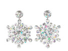 Splosh Christmas Silver Snowflake Earrings