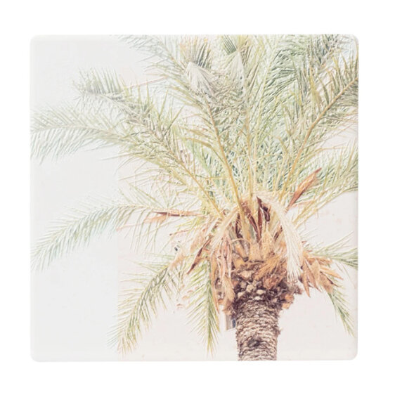 splosh modern oasis ceramic coaster tree home palm