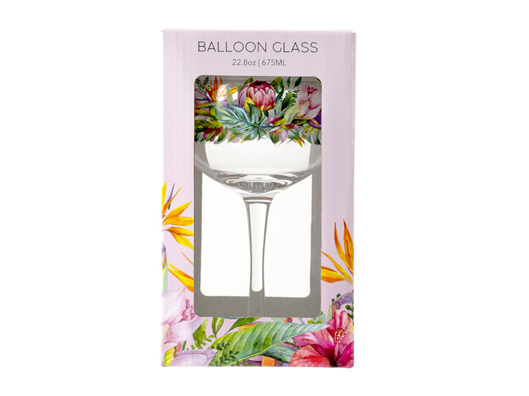 Splosh Sip Balloon Glass Lush Tropical wine cocktail floral
