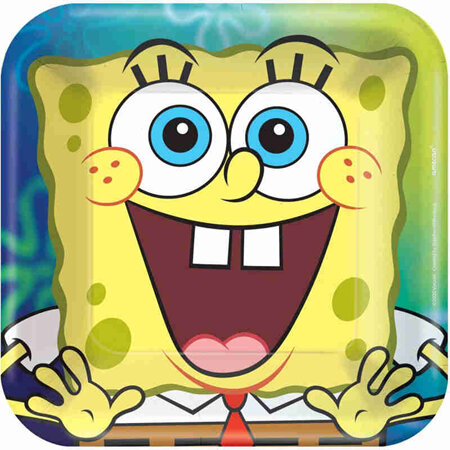 Sponge Bob plates x 8