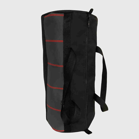 Sports/Gear Bag Large - grey/red stripe