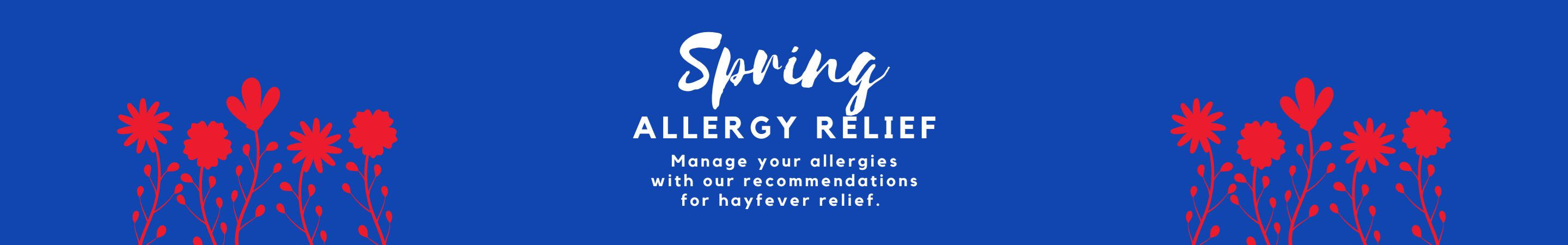 Spring allergy product banner