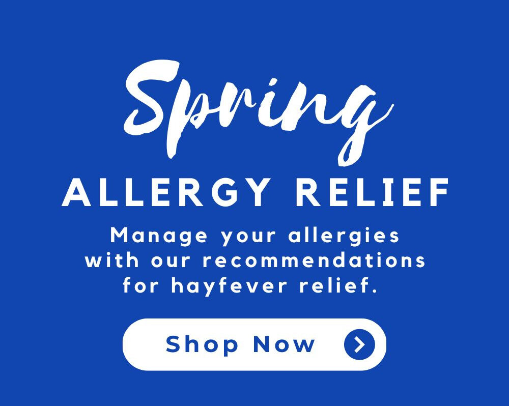 Spring allergy product banner