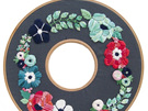 springtime wreath embroidery kit