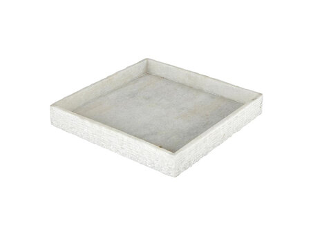 Square Marble Tray w/sides